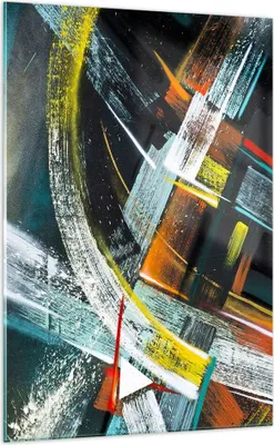Produktbild von Bilder auf glas - Einteilig - Abstraktion Graffiti Bunt - 70x100cm - Glasbilder - Wandbilder - Bilder - Wanddekoration aus Glas - Glas Bilder - Wandbild auf Glas - GPA70x100-4157