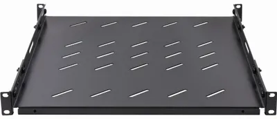 Zdjęcie produktu dla Wytrzymała półka Rockstable 1 U 19 cali, perforowana | 550 mm głębokości