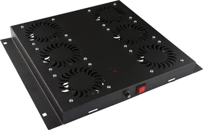 Produktbild von LOGON RAF125BL, Lüftertafel, Eingebauter Ventilator, 840 m³/h, Schwarz, 1 Stück(e)