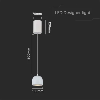 Zdjęcie produktu dla Lampa wisząca LED 3000K biała V-TAC VT-7794-7993