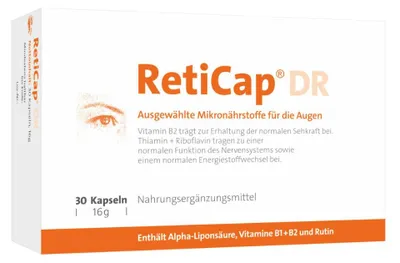 Obrázok produktu pre RetiCap DR, na liečbu porúch sietnice spôsobených cukrovkou, 30 kapsúl