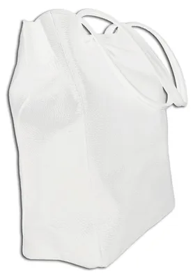 Zdjęcie produktu dla Toscanto skórzana torba shopper na ramię biała OTTM107SW