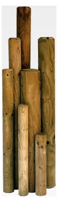 Produktbild von Palisaden Ø 10 cm, Länge 110 cm, imprägniertes Holz zur Beetumrandung