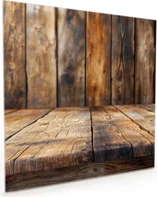 Produktbild von Küchenrückwand Spritzschutz Glas mit Motiv Holzbodenoptik 40 x 40 cm