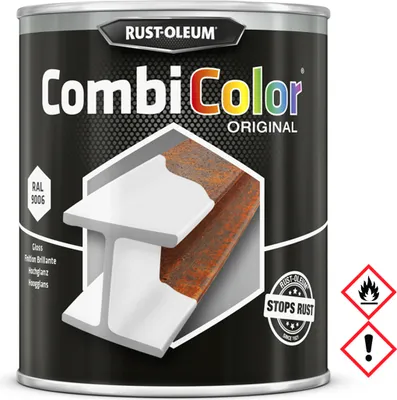 Produktbild von Rust Oleum CombiColor Hammerschlag weiss auch auf Rost 250ml