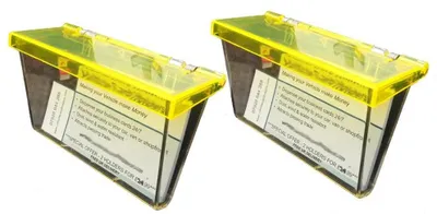 Imagen del producto de Soportes transparentes para tarjetas de visita para coche, juego de 2