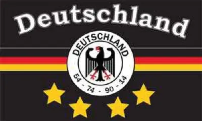 Produktbild von Riesen-Flagge: Deutschland Fanfahne 7 - 4 Sterne 150cm x 250cm