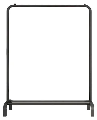 Immagine prodotto di QUVIO Appendiabiti con scarpiera - Altezza 150 cm - Appendiabiti - Gardaroberek - Appendiabiti in metallo - Portascarpe - Nero opaco