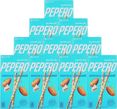 Produktbild von Lotte Pepero Snowy Almond 10x32g