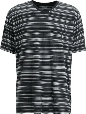 Produktbild von REDBEST Herren-T-Shirt geringelt anthrazit meliert 58