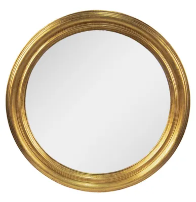Productafbeelding van Clayre & Eef Spiegel, diameter 59 cm, goudkleurig, hout