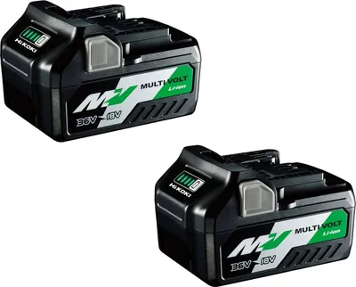 Produktbild von HiKOKI Akku-Set BSL36A18x2 18 / 36 V Multi Volt 2,5 Ah - 2x Li-Ion Akkus