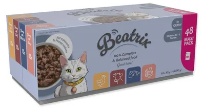 Imagen del producto de Kapsička Beatrix, alimento para adultos, caja multipack (48 x 85g)