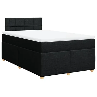 Produktbild von Boxspringbett mit Matratze Schwarz 120x190 cm Stoff