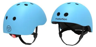 Zdjęcie produktu dla Kask dziecięcy Yvolution niebieski - regulowany kask dla dzieci - kask rowerowy