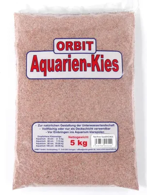 Produktbild von Orbit Aquarien Sand Red River rosa-weiß 5 kg