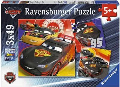 Produktbild von Ravensburger 80014 Disney Cars: Abenteuer auf der Straße, 3x49 Teile