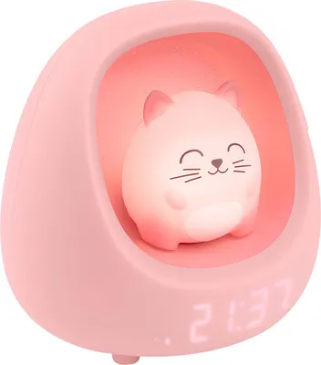 Immagine prodotto di Bigben Sveglia per bambini con luce notturna Nido di gatti MYKO Hi Buddies! Timer, 3 ninne nanne AU390025