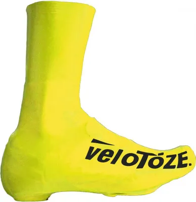 Immagine prodotto di Copriscarpe VeloToze Road 2.0, modello lungo, colore giallo, taglia S (37-40). Impermeabili, antivento, aerodinamici...