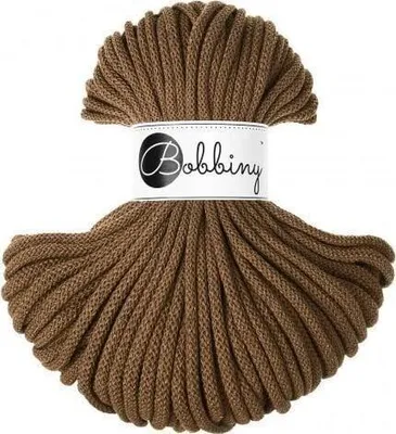 Obrázek produktu pro Bobbiny Premium Braided Cord 5 mm 50 m Nut Brown Šňůra