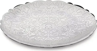 Produktbild von Alessi Dressed Tablett, rund aus Edelstahl 18/10