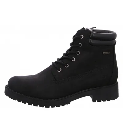Zdjęcie produktu dla Tamaris skórzane buty za kostkę sznurowane 1-26244-41 Buty damskie M2624441 czarny, Rozmiar buta:38 EU