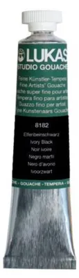 Produktbild von Lukas K81820007 Gouachefarbe STUDIO - 20 ml, Elfenbeinschwarz
