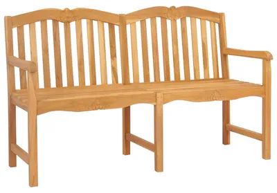 Image de vidaXL Banc en forme de rose fait main 150 x 60,5 x 95 cm en teck massif