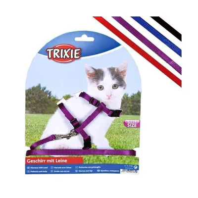 Produktbild von TRIXIE 4182, Katze, Westengeschirr, Nylon, Einfarbig, 19 cm, 31 cm