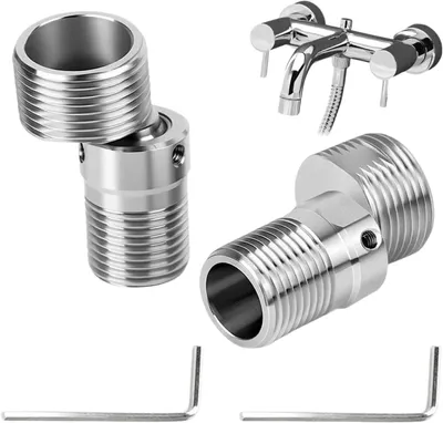 Produktbild von Eckverbindung für Dusche, 360° drehbar – verstellbar – universeller Adapter