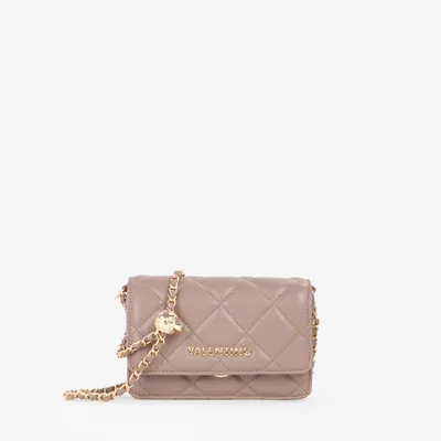 Image de VALENTINO Sac bandoulière "Taschen" en simili cuir, modèle "Ocarina", couleur taupe