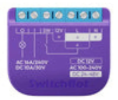 Image de Interrupteur relais intelligent SwitchBot 1 avec contact sec