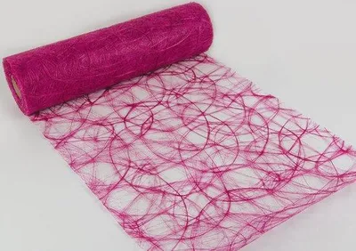 Immagine prodotto di Runner da tavola rosa, 25 m, riutilizzabile