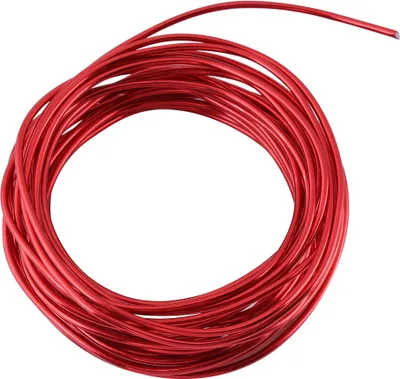 Imagen del producto de Alambre de aluminio rojo de 5 metros, 2 mm de diámetro: alambre flexible para manualidades, ideal para la creación de joyería, proyectos de "hágalo usted mismo" y decoración. Alambre de aluminio de alta calidad, anodizado y con color duradero