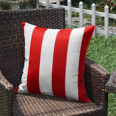 Produktbild von Kissenhüllen Outdoor, wasserabweisend, 45x45 cm, gestreift, für Gartenmöbel
