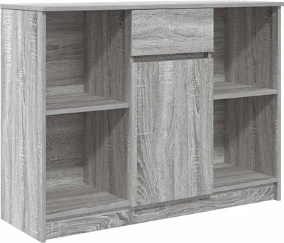 Produktbild von Sideboard mit Schublade Grau Sonoma 101x35x76 cm Holzwerkstoff