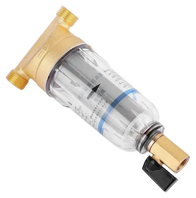 Produktbild von Wiederverwendbarer Sediment-Wasserfilter, Spin-Down, 3/4 Zoll, Kupfer, 40 Mikrometer, für Wasserhahn & Brunnenwasser