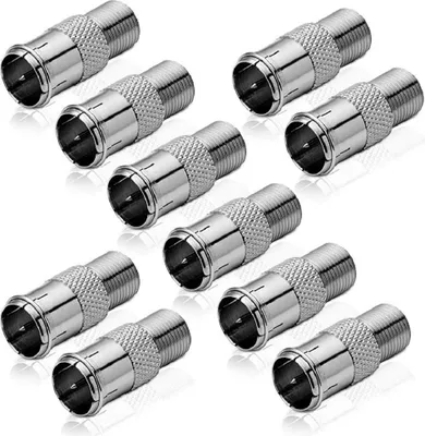 Produktbild von Adapter F-Quick-Stecker / F-Buchse (10 Stück)