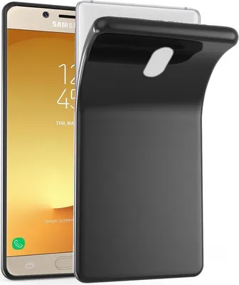 Produktbild von Cadorabo Hülle für Samsung Galaxy J7 2017 Schutz Hülle in Schwarz Schutzhülle TPU Silikon Cover Etui Case