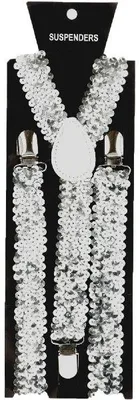 Immagine prodotto di Bretelle con paillettes argentate