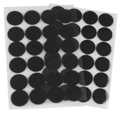Klettpunkte 24 Paar 25 mm schwarz Haken & Schlaufen