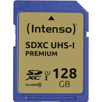 Zdjęcie produktu dla Intenso 128 GB SDXC, karta pamięci (UHS-I U1, Class 10) - Intenso 3421491 - (Akcesoria komputerowe / Pamięci)