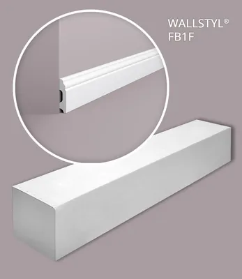 Produktbild von NMC FB1F-box WALLSTYL Sockelleisten 1 Karton SET mit 17 Stuckleisten | 34 m