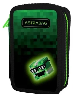 Zdjęcie produktu dla Piórnik potrójny Jumbo z wyposażeniem Pixel Hero ASTRA