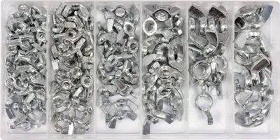 Produktbild von YATO Flügelmuttern Set Metrisch 150 Stück Mix