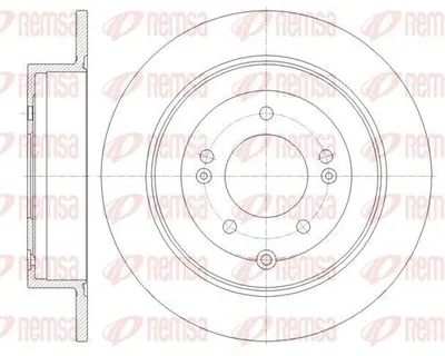 Produktbild von 2x REMSA Bremsscheibe 61779.00 hinten für HYUNDAI Tucson (TL TLE) 302mm 54 5mm