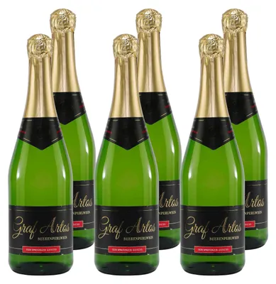 Produktbild von Graf Artos Beerenperlwein -halbtrocken- (6 x 0,75L)