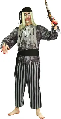 Produktbild von Piraten Geister Halloween Kostüm für Herren Gr. M/L, Größe:L