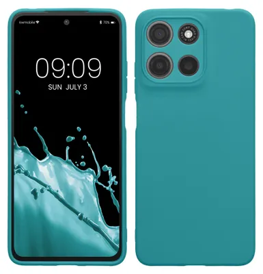 Produktbild von kwmobile KWM0000235W002C, Cover, Motorola, Moto G15, Moto G15 Power, Moto G17, Moto G17 Power, Farbe Petrol