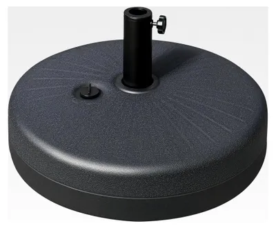 Produktbild von Sonnenschirmständer 22 kg Rund, Schirmhalter für Rohrdurchmesser 38/48 mm, für Balkon, Terrasse, Garten, Schwarz